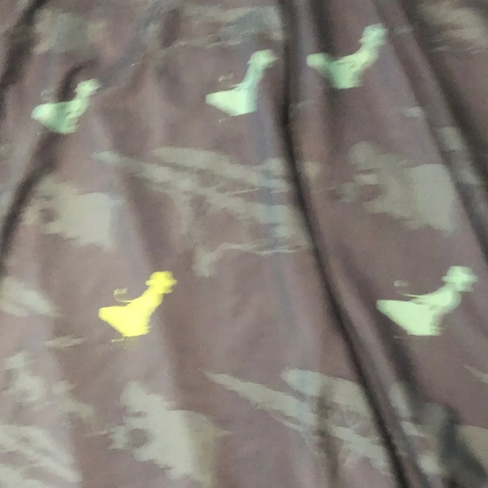 Safari Print Queen Silhouette Bedding - Dark Gray with Mint & Yellow Accents